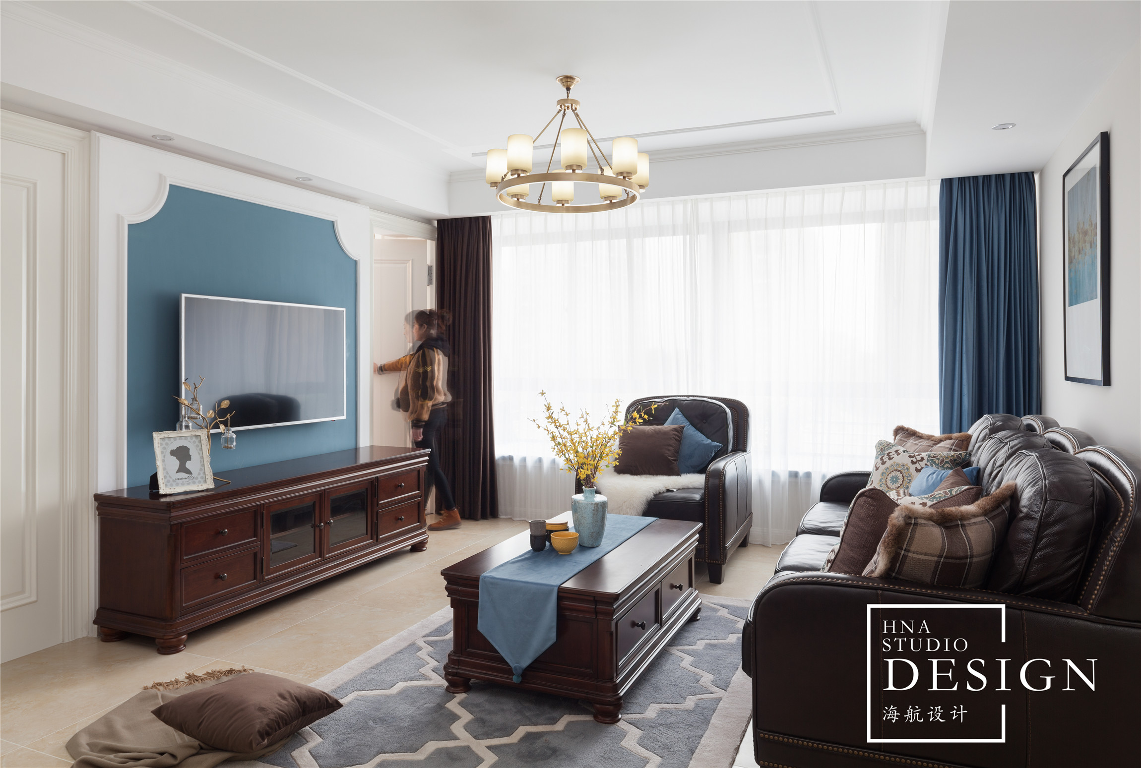 阳光龙庭◣久居深海，蓝透人心◥145平美式-7