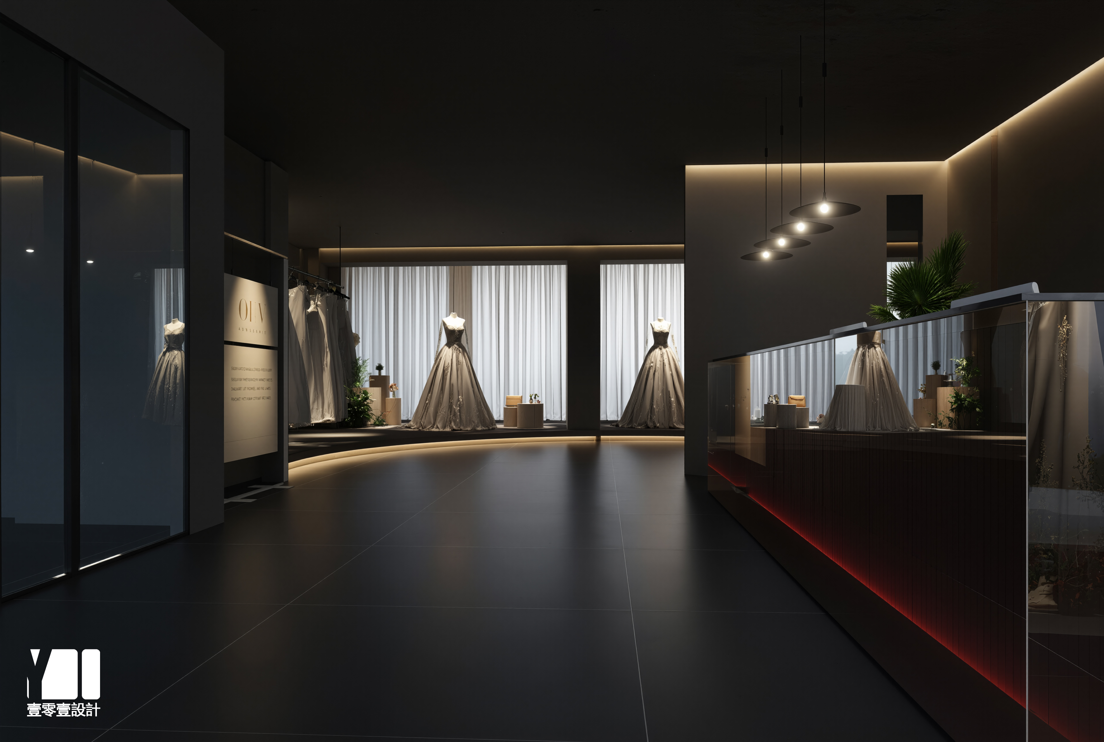 「灰与红 打造高级感爆棚的婚纱视觉盛宴-5