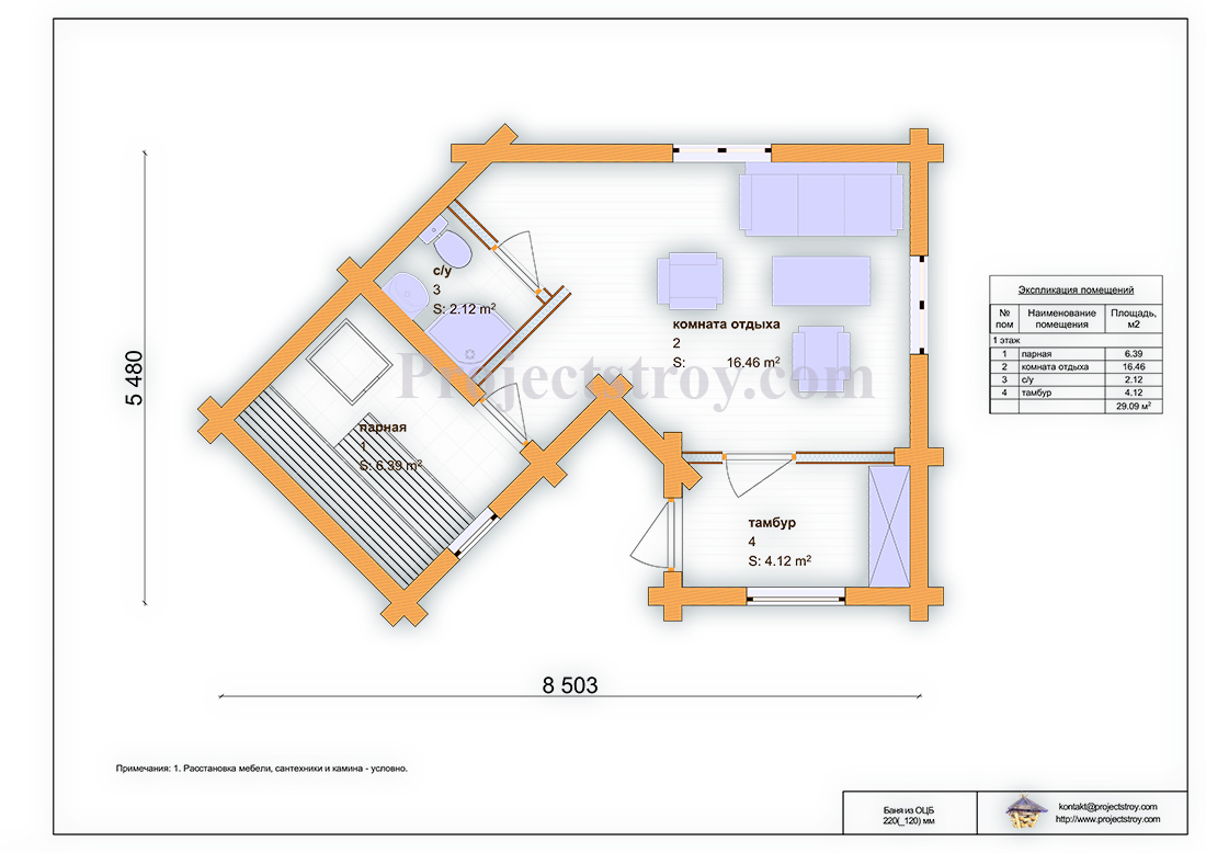 drawing sauna log cabin-14