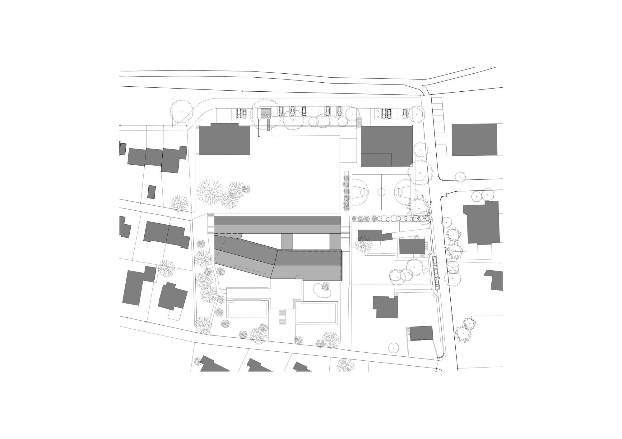 Evilard 小学扩建 | 新旧融合的室内设计-1