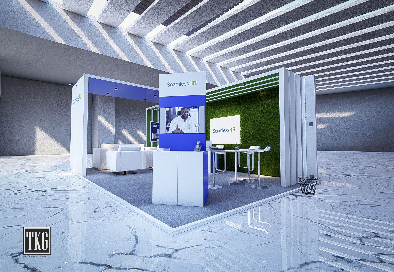 Seamless HR booth design Abuja Nigeria-1