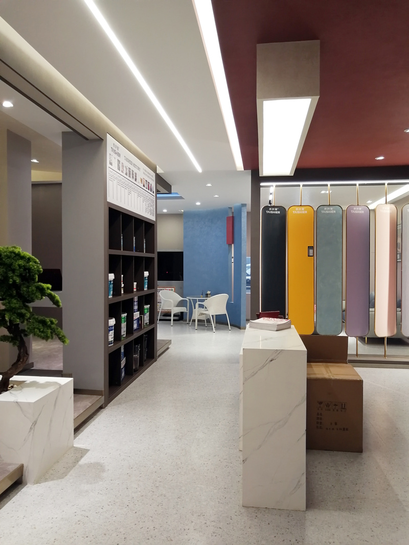 泰诗尔肌理壁膜旗舰店 | 色块构筑的肌理空间-12