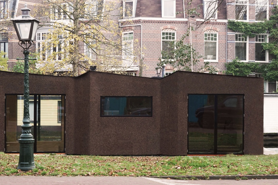 荷兰鹿特丹漂浮住宅，木材与软木打造可持续空间-45