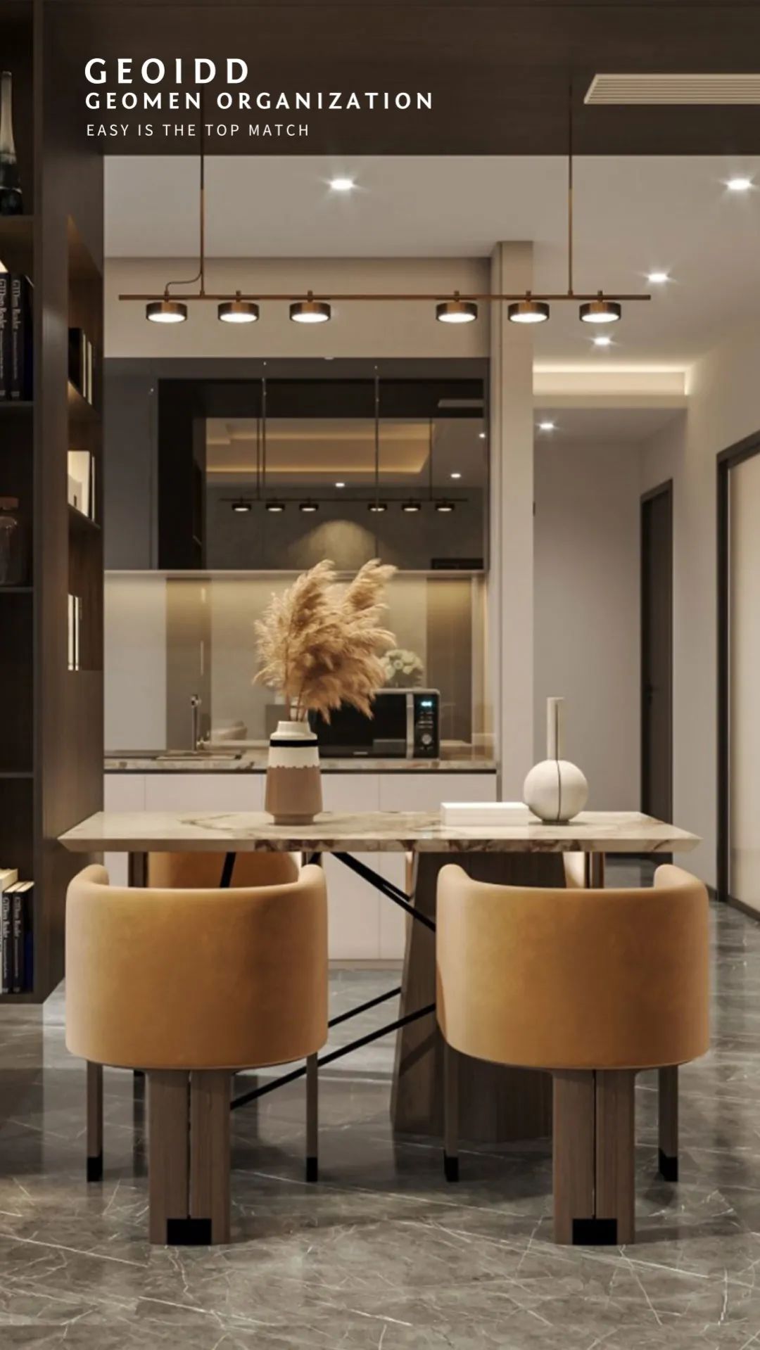 山水五环水韵府潘宅 | W+空间设计事务所打造自然美学空间-9