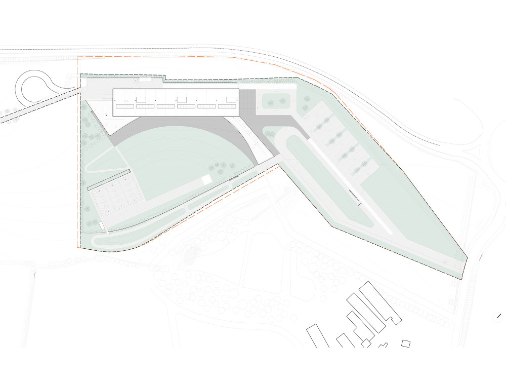 法国 Lamballe 学院 · 融入景观的木质教育空间-37