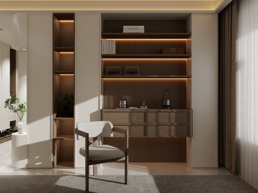 《增城·宋雅》120㎡平层新中式实装案例丨中国广州丨广州市至雅设计装饰工程有限公司-49