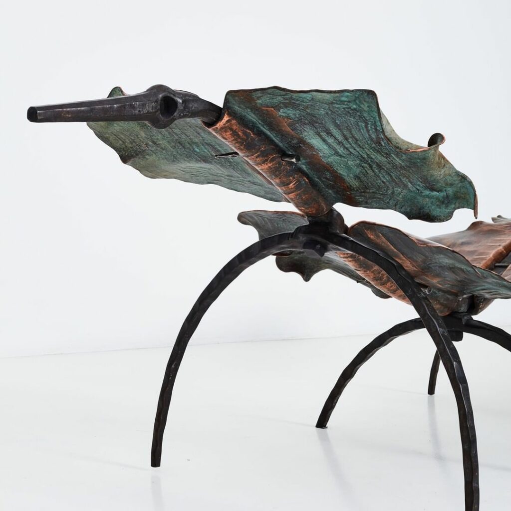 “the Firebird Chaise”雕塑躺椅丨Conrad Hicks-11