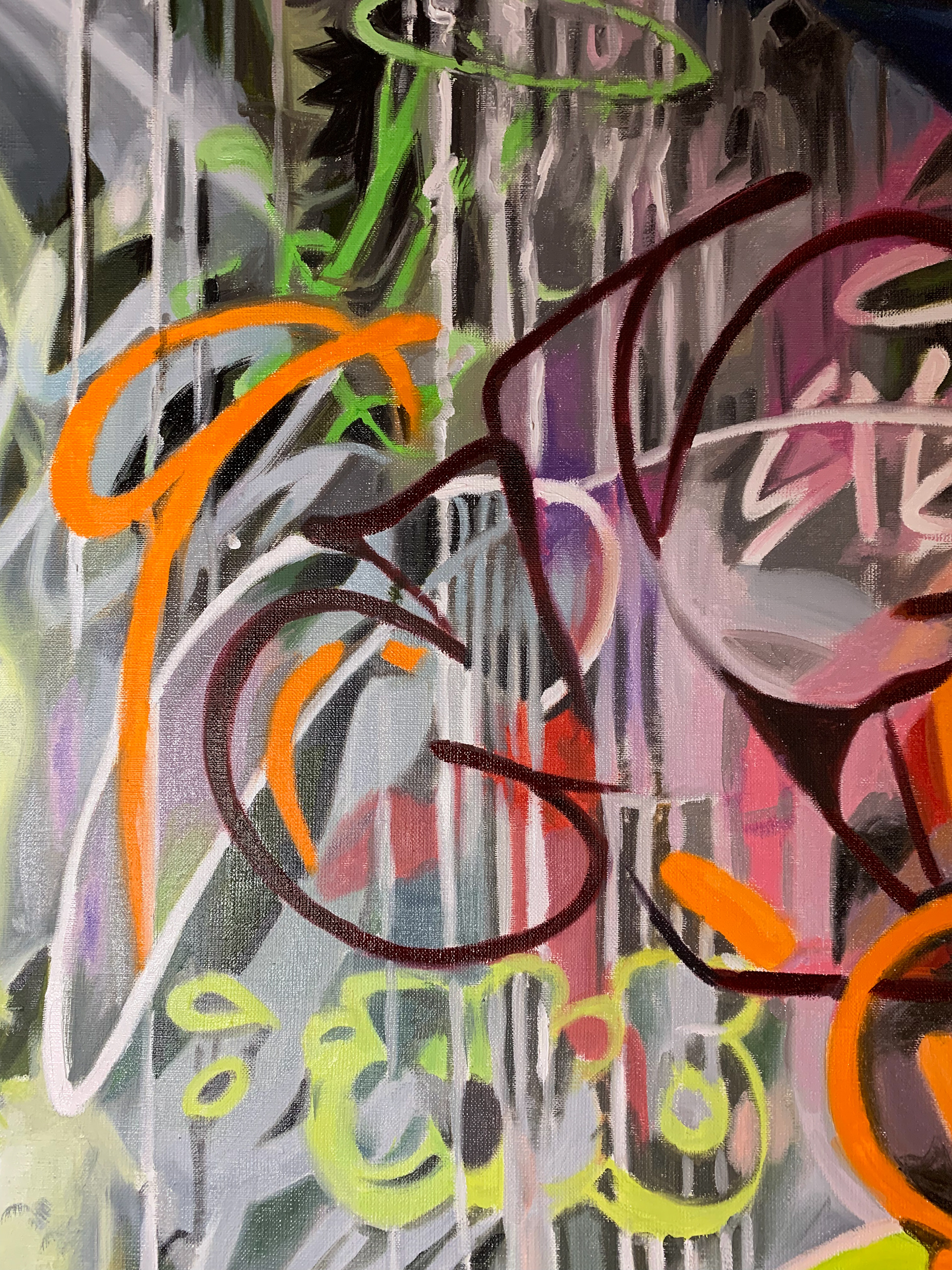 现代室内手绘油画涂鸦项目丨阿联酋-15