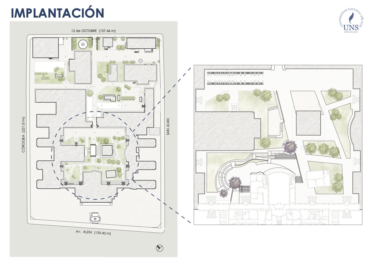 Propuesta patio central + sala de estudio UNS 校园广场-7