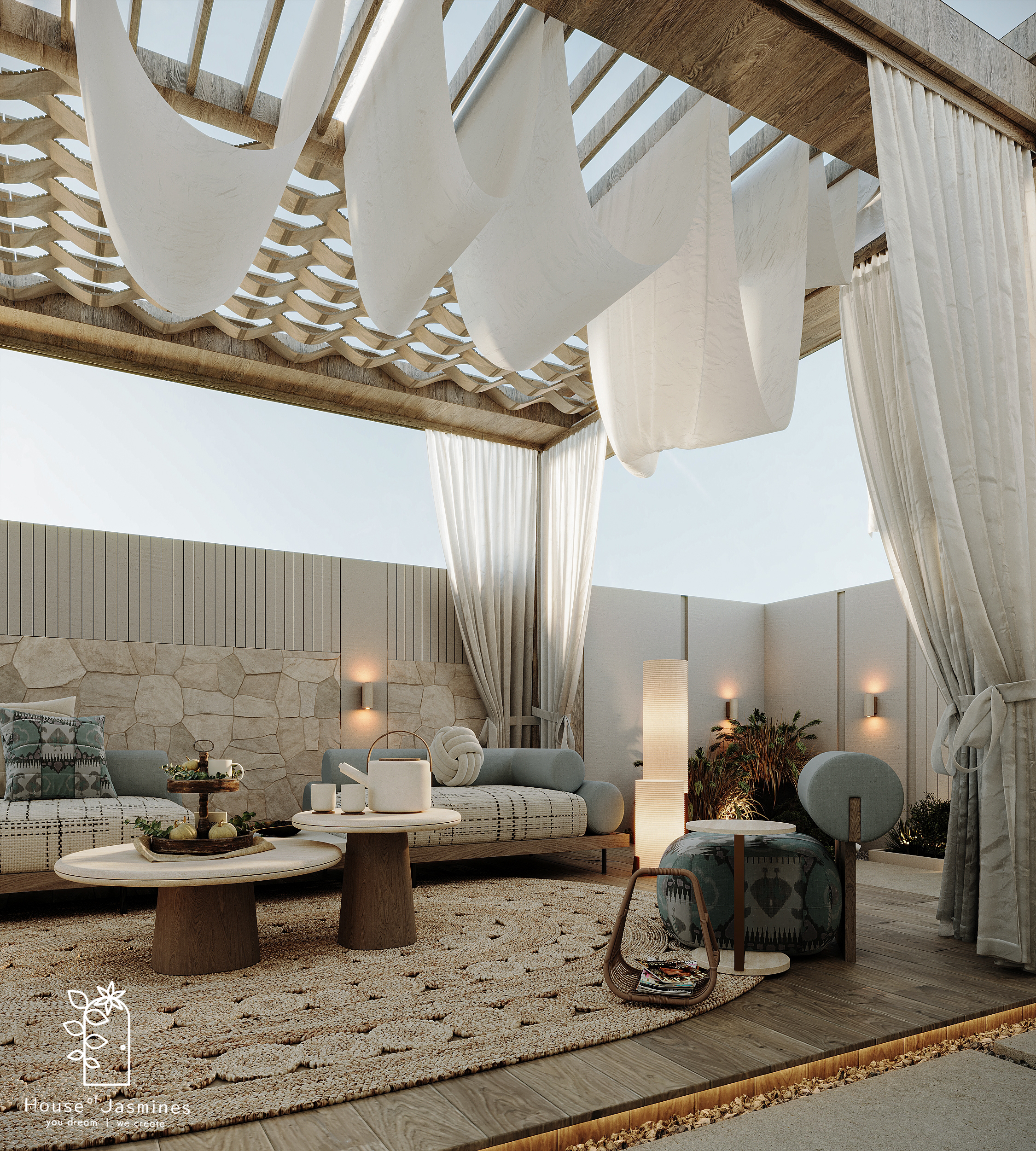 屋顶花园丨沙特阿拉伯丨House of Jasmines-10