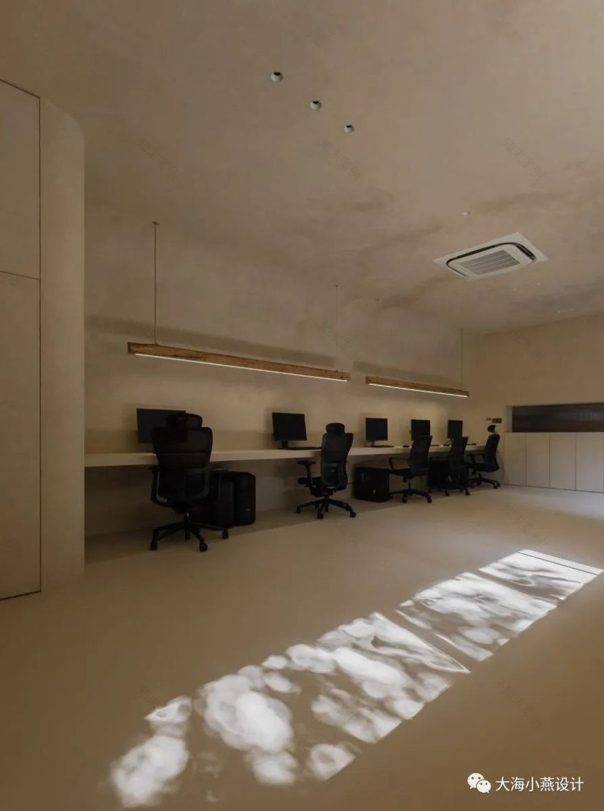 上海 70 平米办公室,竹影摇曳的“空”与“土”-30