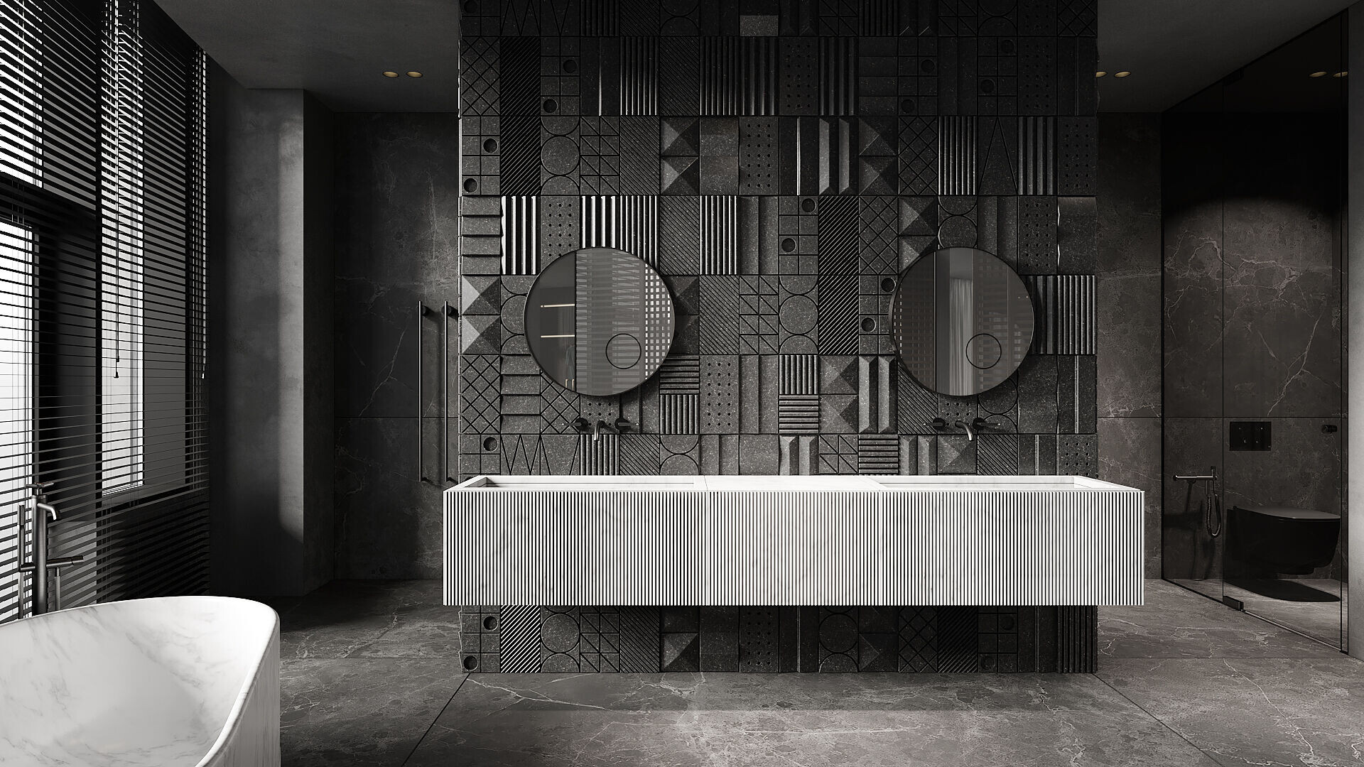 乌克兰极简黑公寓丨乌克兰基辅丨IQOSA-39