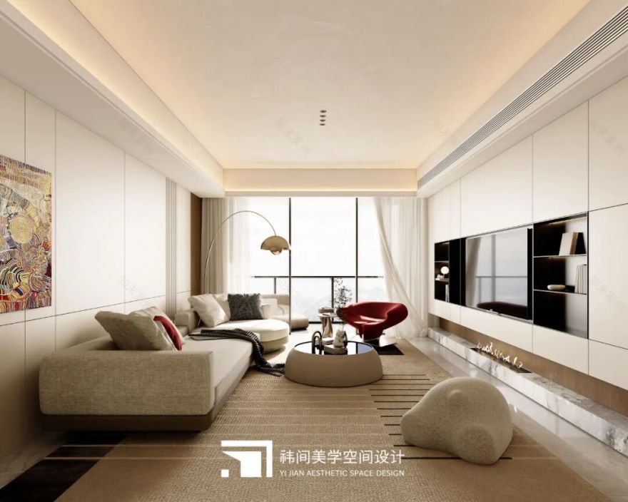 滨江凯旋门220㎡当空无一物遇见温柔设计-28