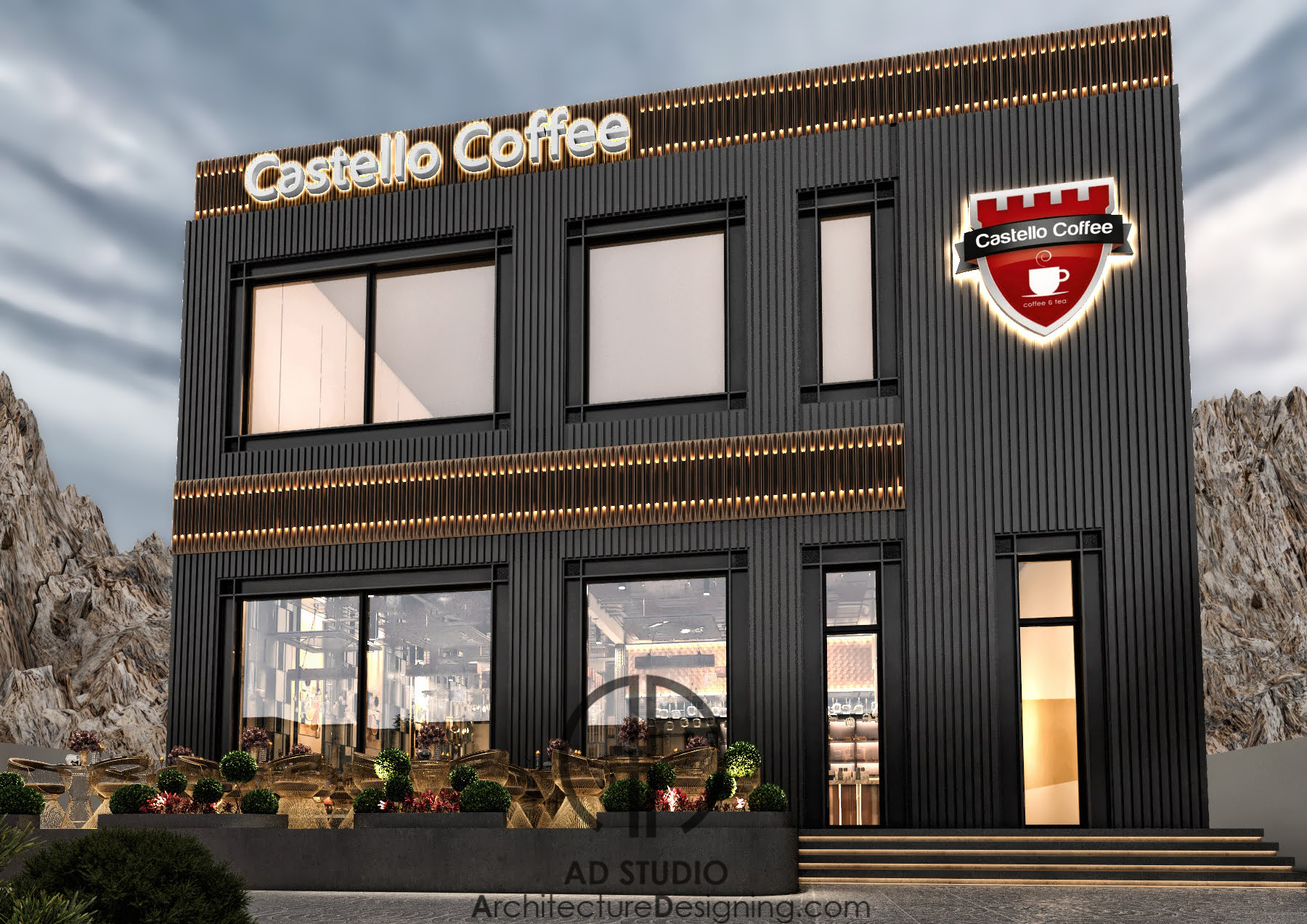 现代咖啡店室内设计丨沙特阿拉伯丨AD 工作室-9