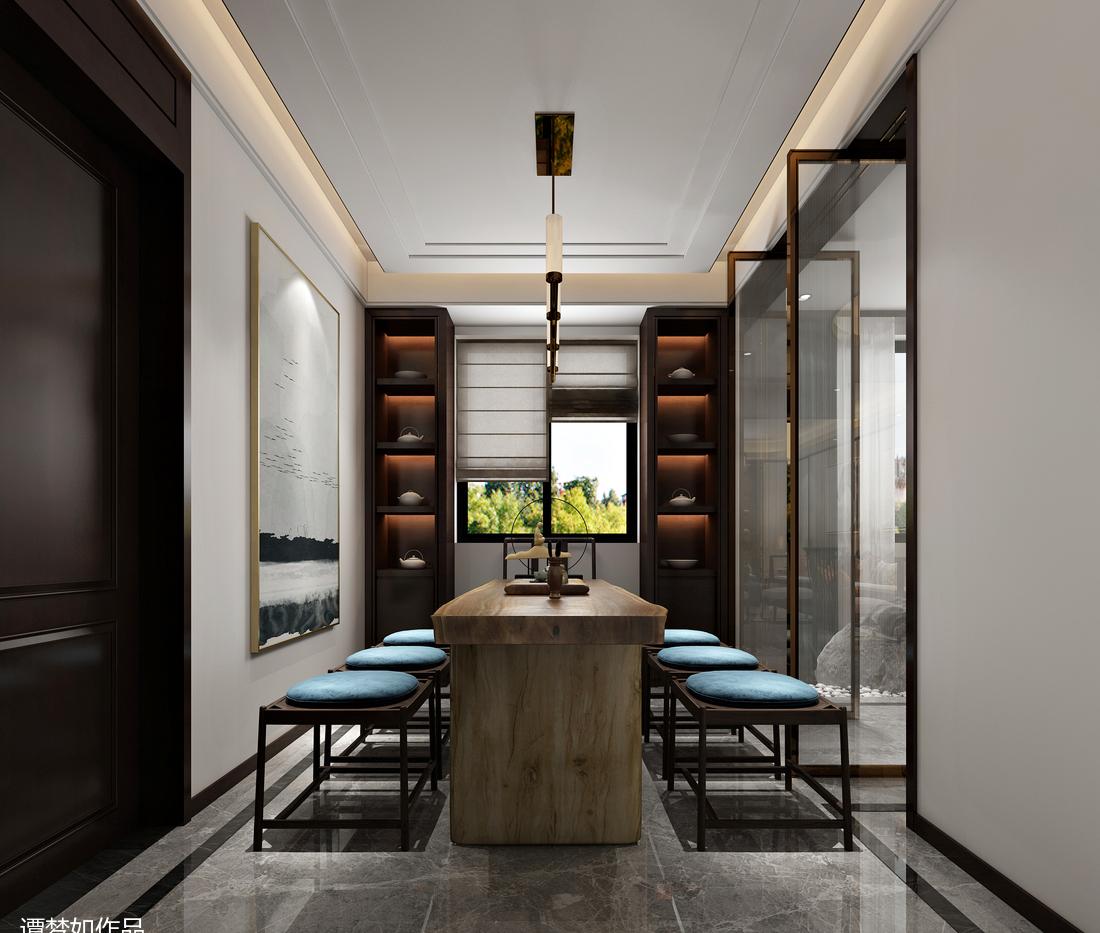 湘水湾·新中式风格室内设计-10