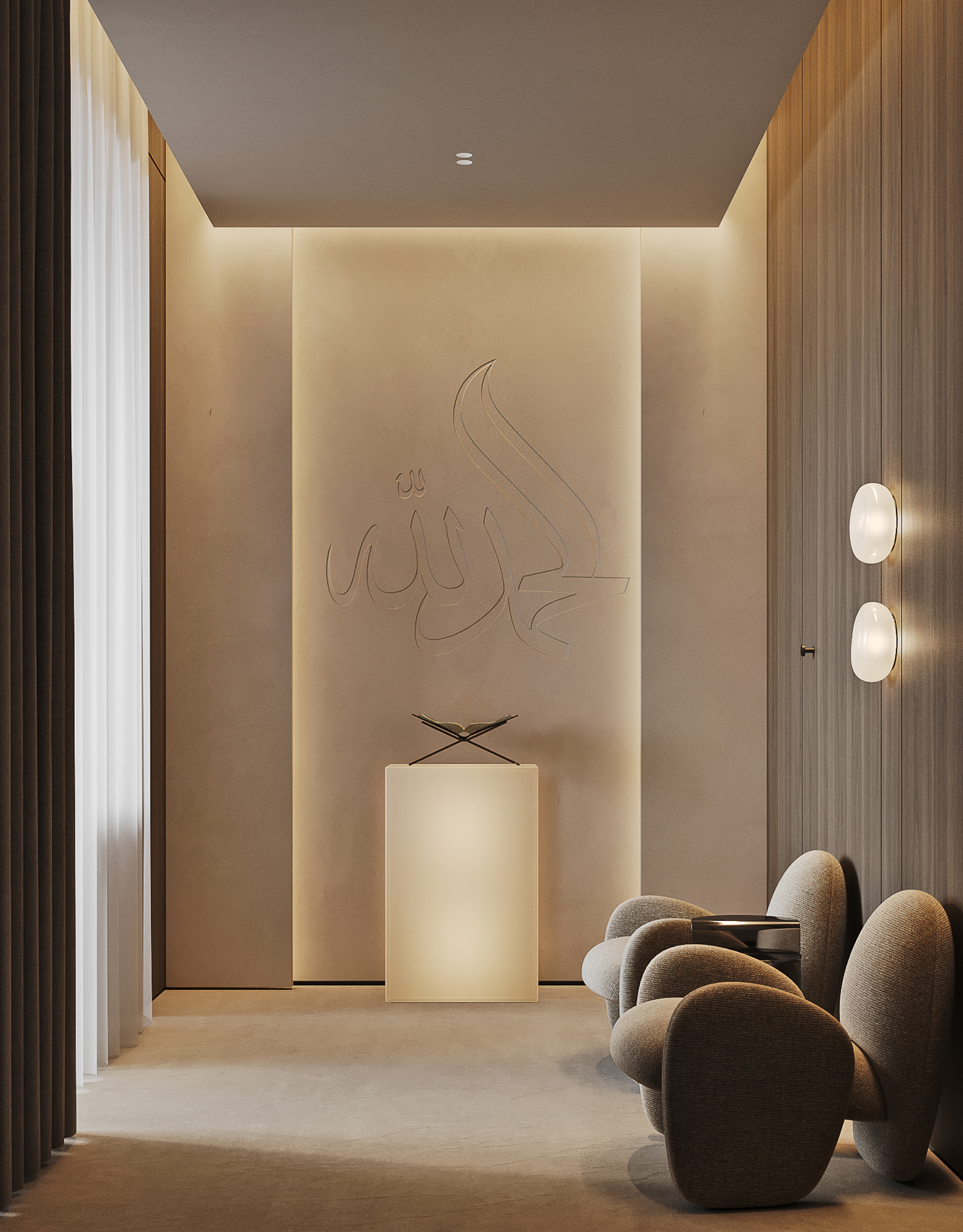 Modern minimalism family residence-54