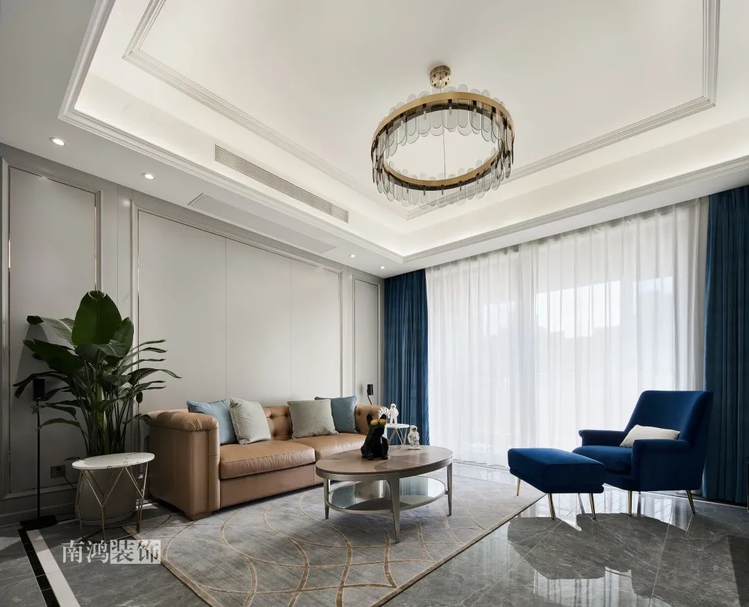 康城一品现代美式轻奢家居设计丨浙江南鸿装饰-33