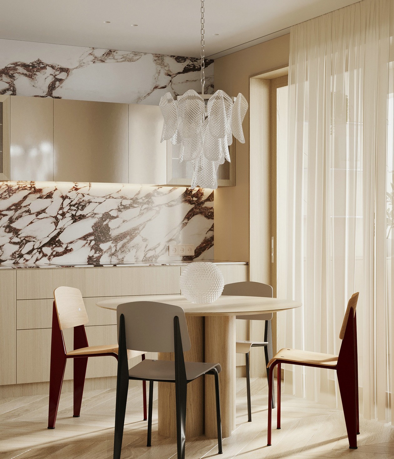 多彩色系小空间公寓设计 新时代的浪漫风情，邂逅都市自然-8