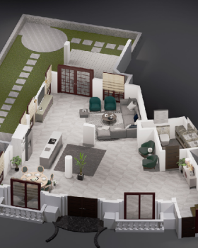 3D floor plan apartment