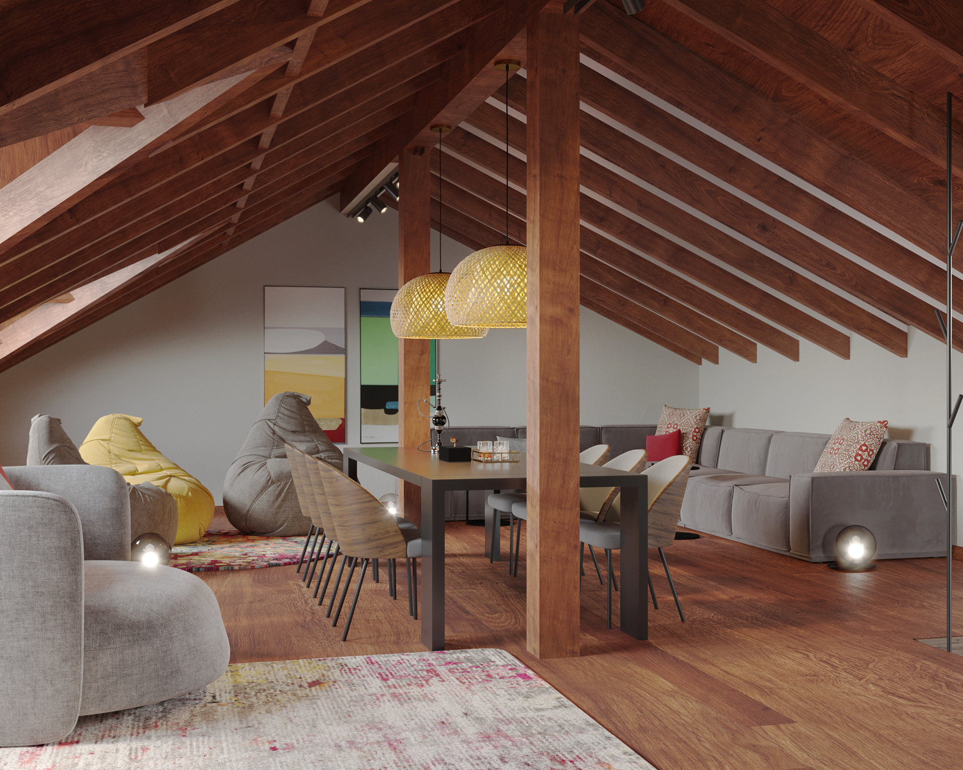 三层住宅室内外设计项目丨西班牙巴塞罗那-66