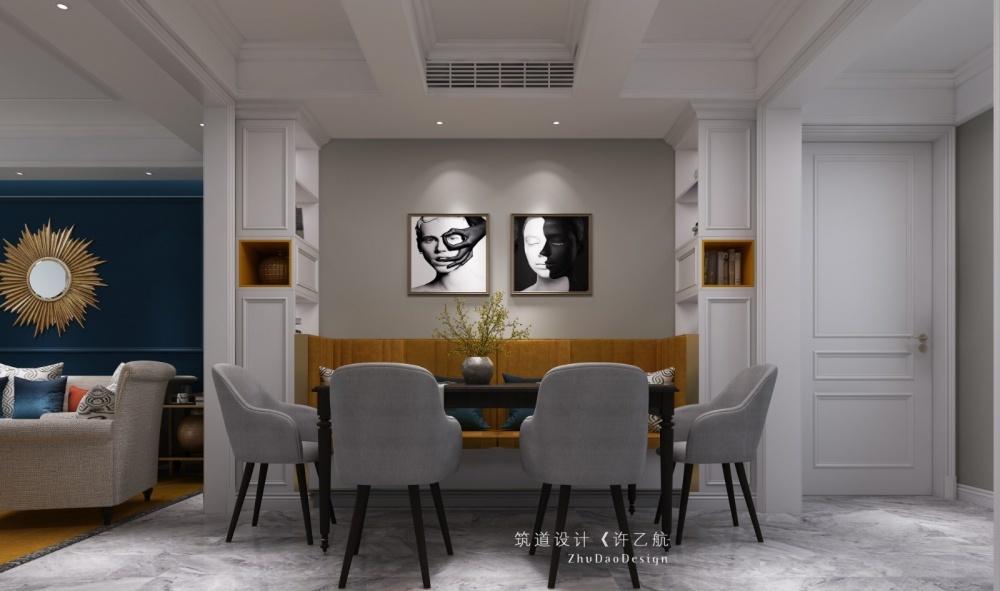 金洋奥澜现代美式家居 | 活力橘黄与纯净深蓝的完美结合-5