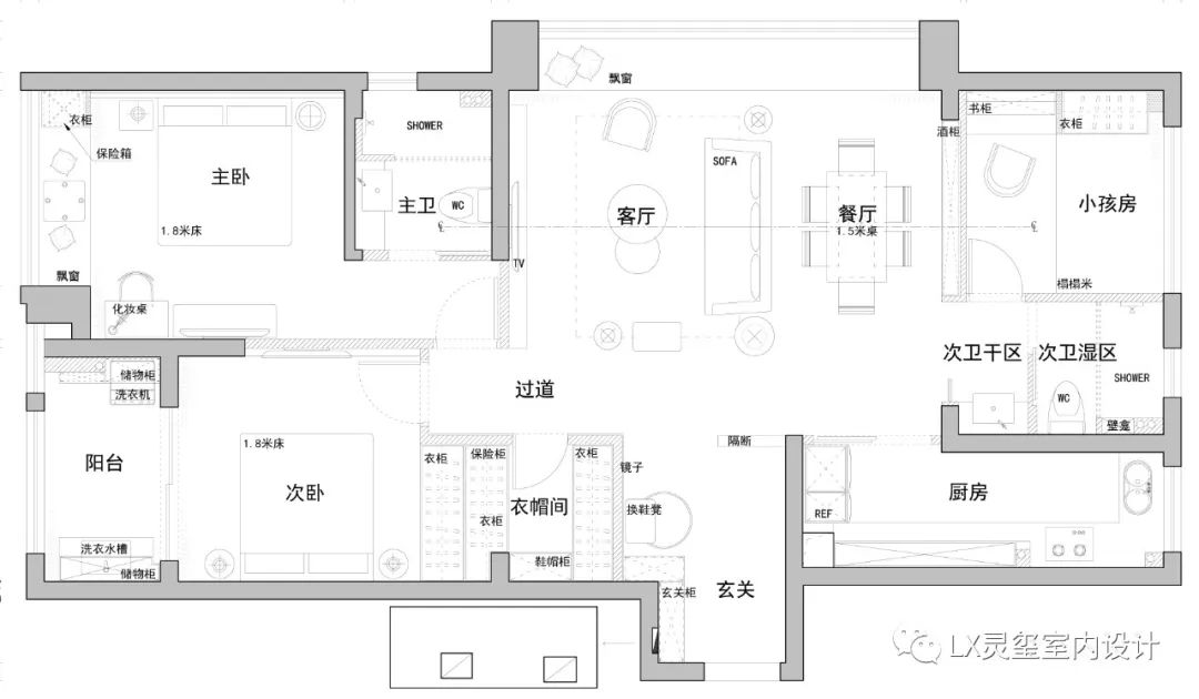 浙江宁波 120 平现代港式家居，徐玉蓉打造深邃立体空间-10