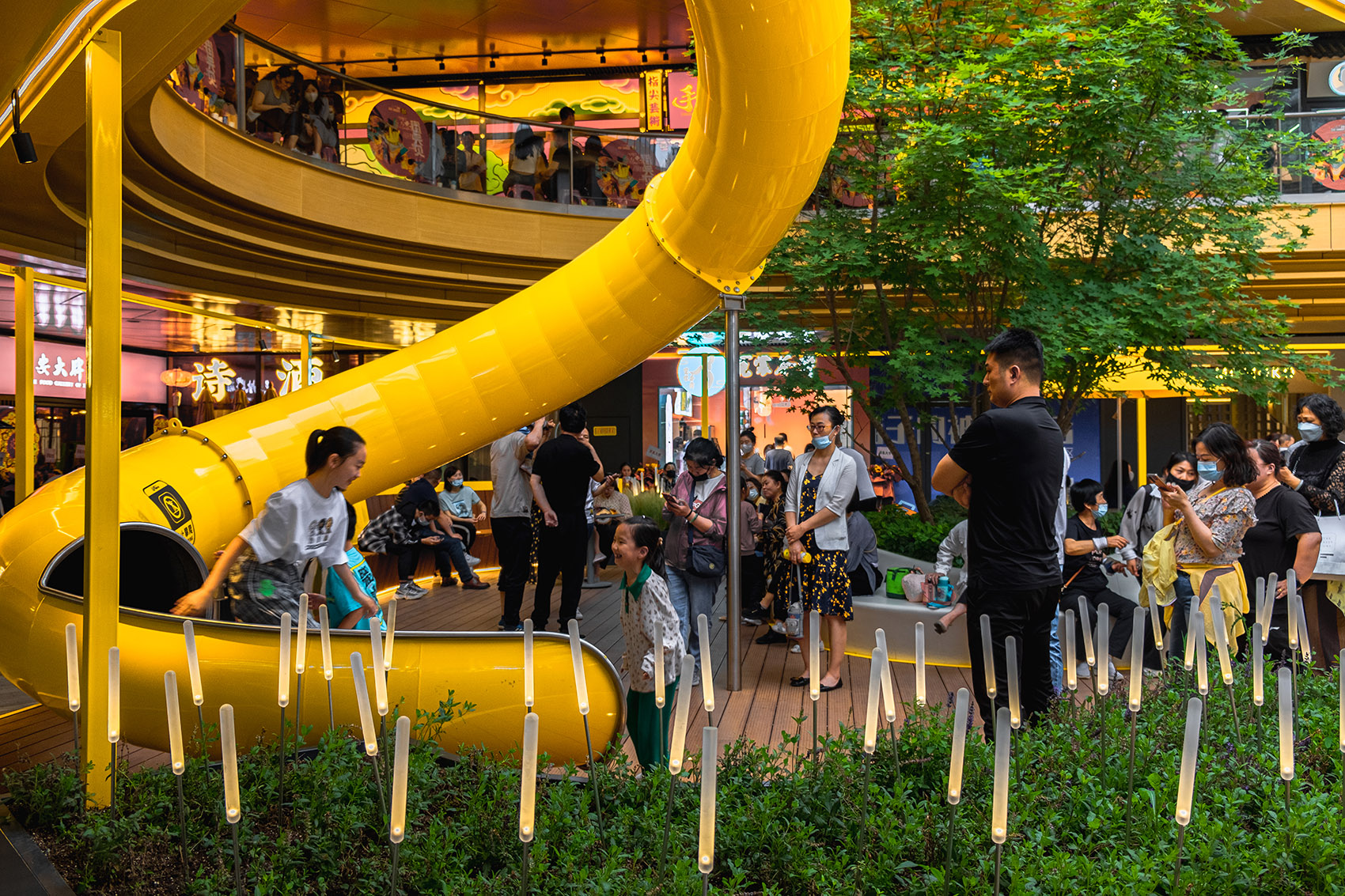 西安未央168商业街区露台改造丨中国西安丨原筑景观-45