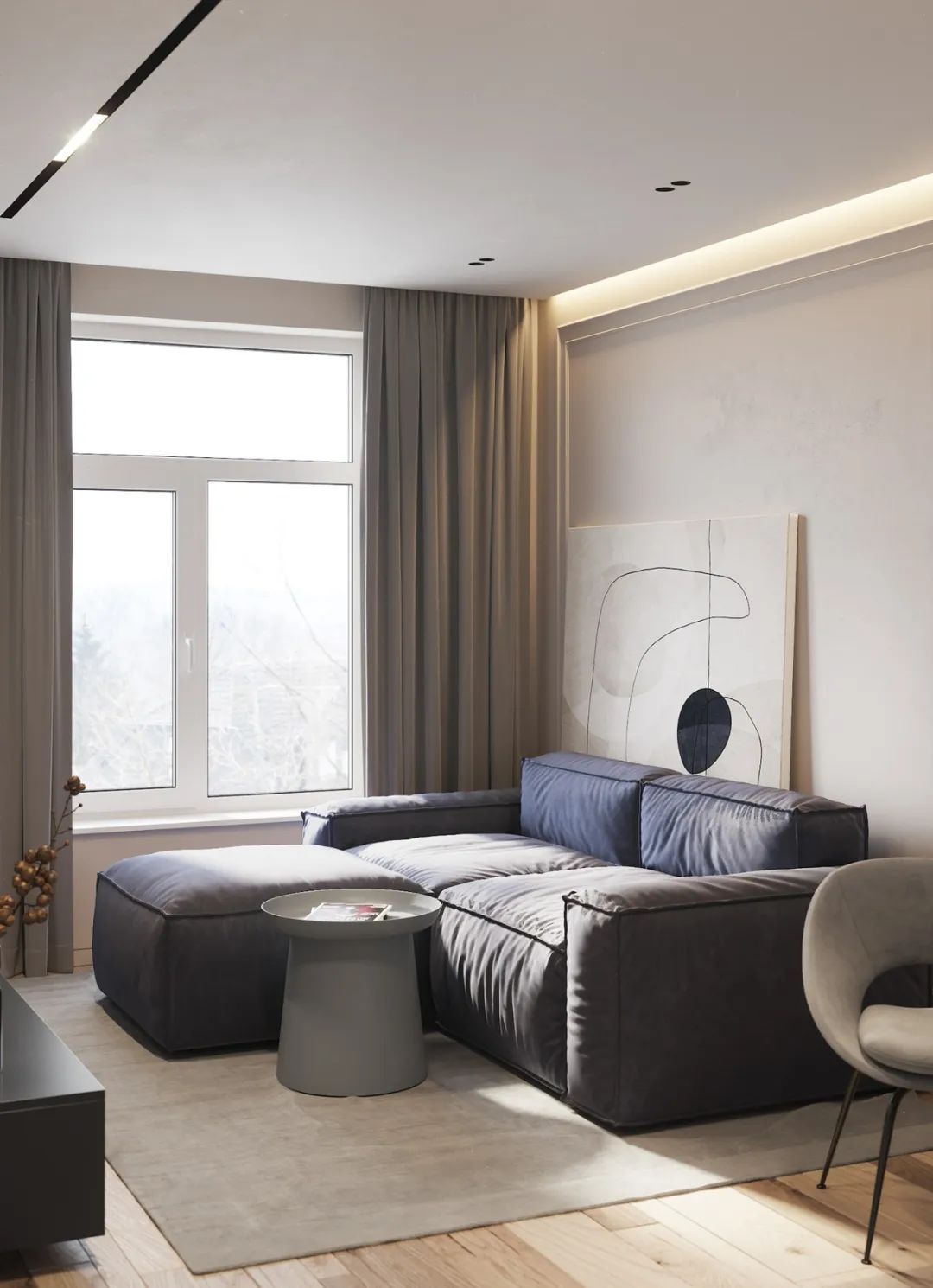 简约质感家居丨OD design studio-17