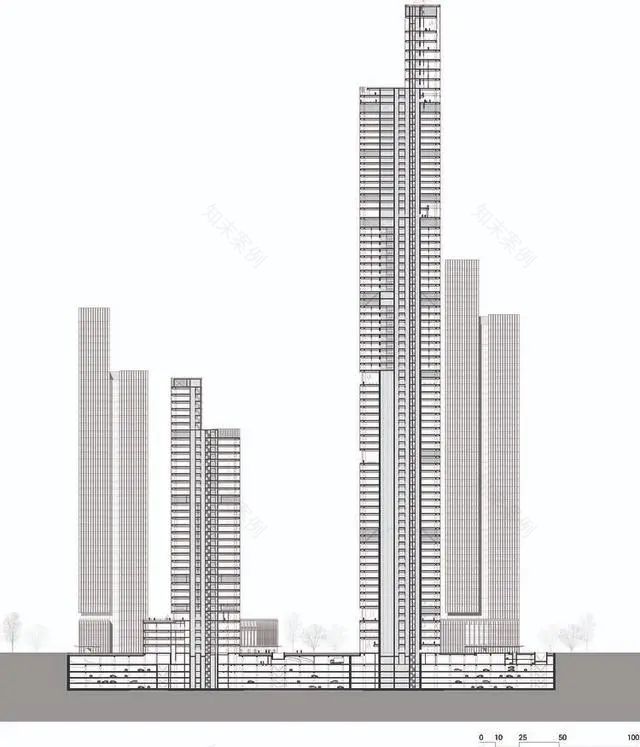 南京金融城二期打造 417 米新地标,绿色峡谷景观成焦点-23