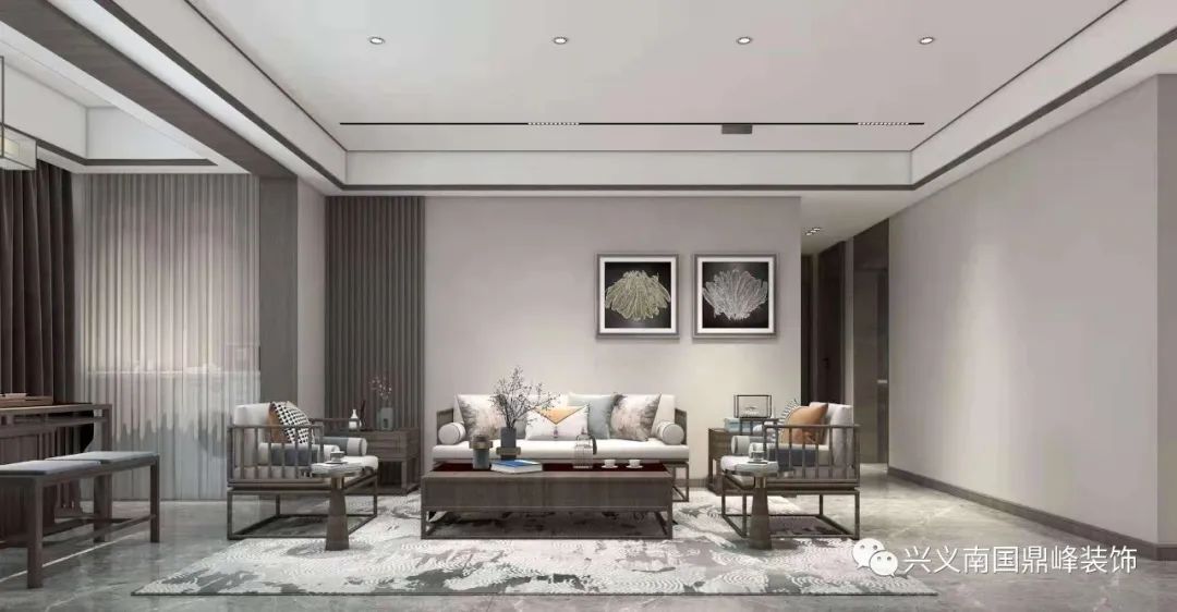 四季花城新中式别墅设计丨南国鼎峰装饰鼎墅设计-13