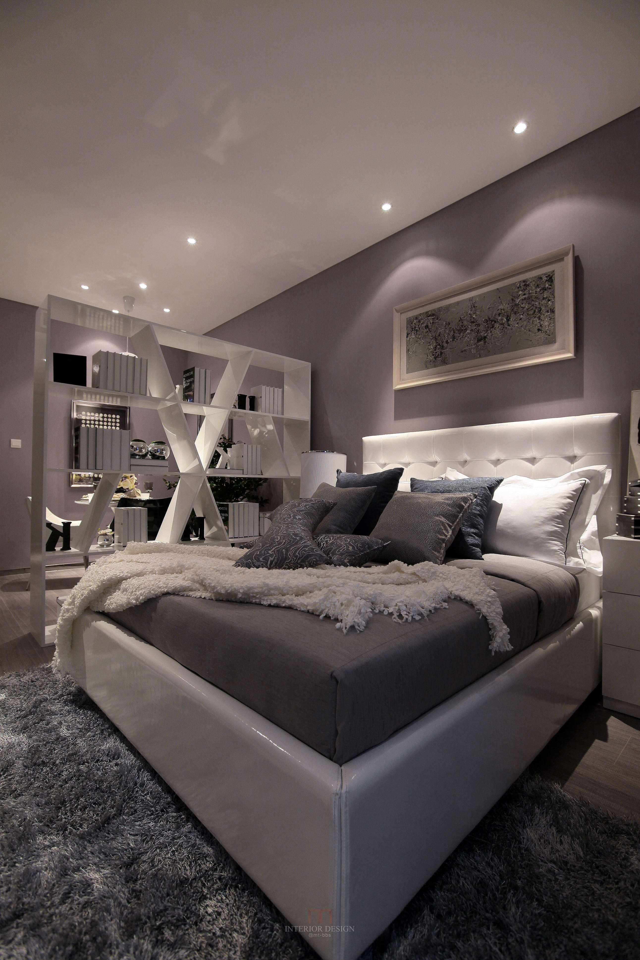 北京现代风格样板间      绽放-2-2