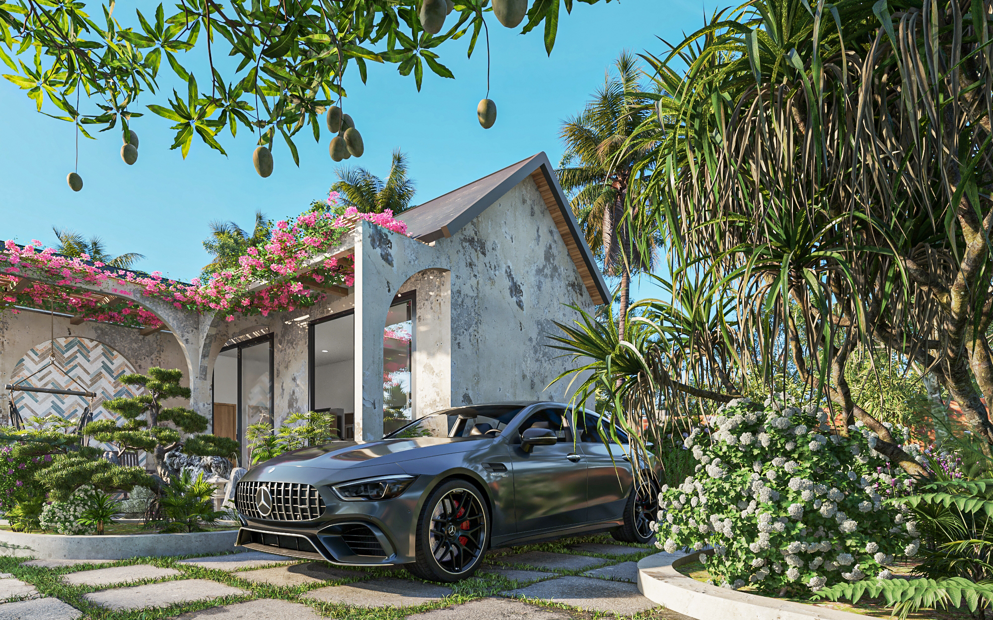 Garden house_ Vray render-2