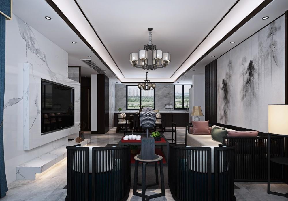 新中式风格打造诗意空间,温馨简约中展现生活品质-2