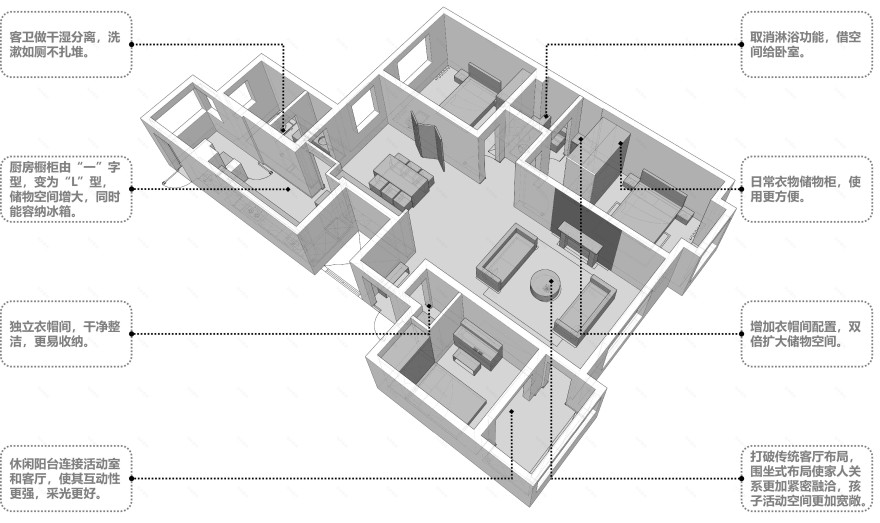 淄博颐丰花园 175㎡美式轻奢家居设计-11