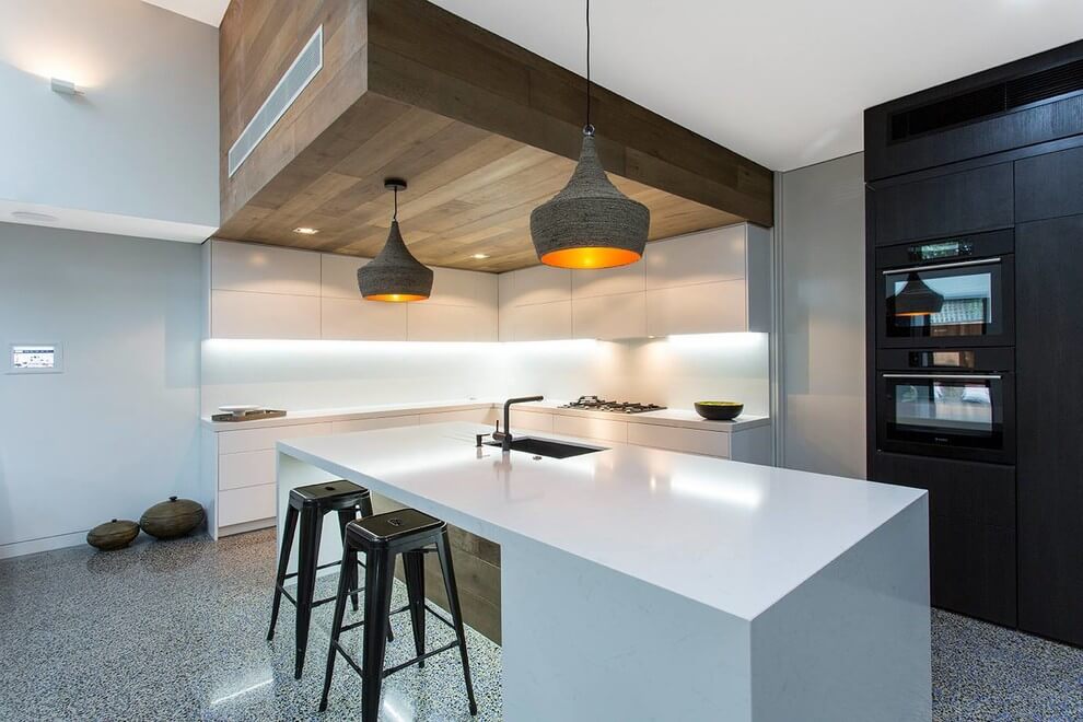 Bold square shapes on the exterior and contemporary interior design define this Black Rock residence   CAANdesign  Architecture and home design blog-8