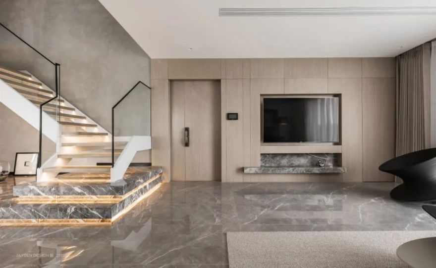 简狄实景案例|《光影之境》|双客厅+三面落地窗,凌空而居,不亦乐乎。-35