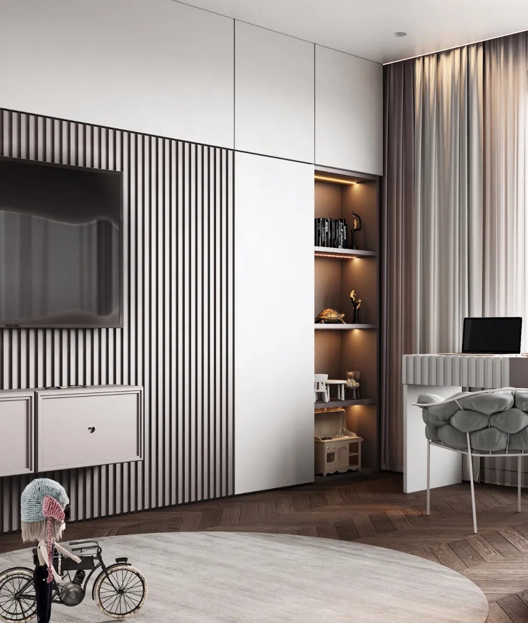 俄罗斯简约风的小公寓-26