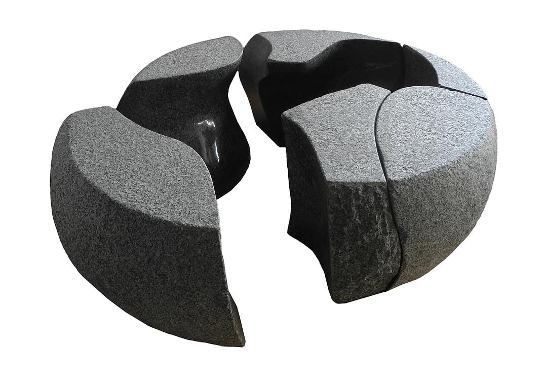 日裔雕塑&景观设计师OKASHIMO创造的系列石头艺术品-36