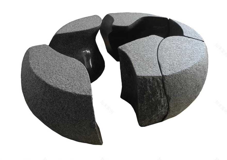 日裔雕塑&景观设计师OKASHIMO创造的系列石头艺术品-36