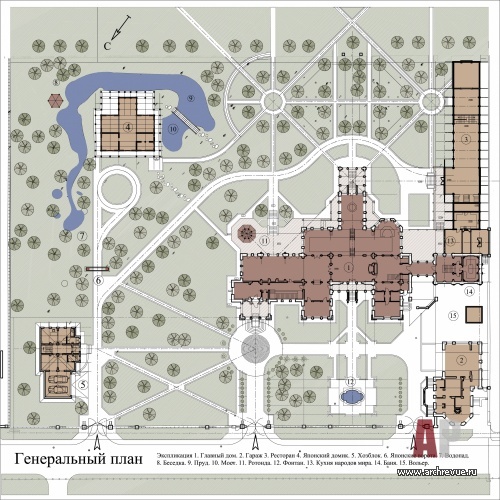 现代风格庄园室内外设计项目丨俄罗斯莫斯科-79