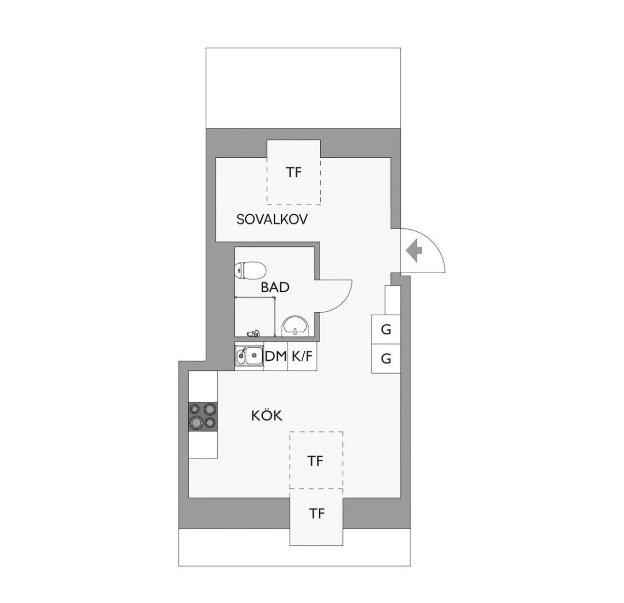 23㎡顶层小阁楼室内设计-5