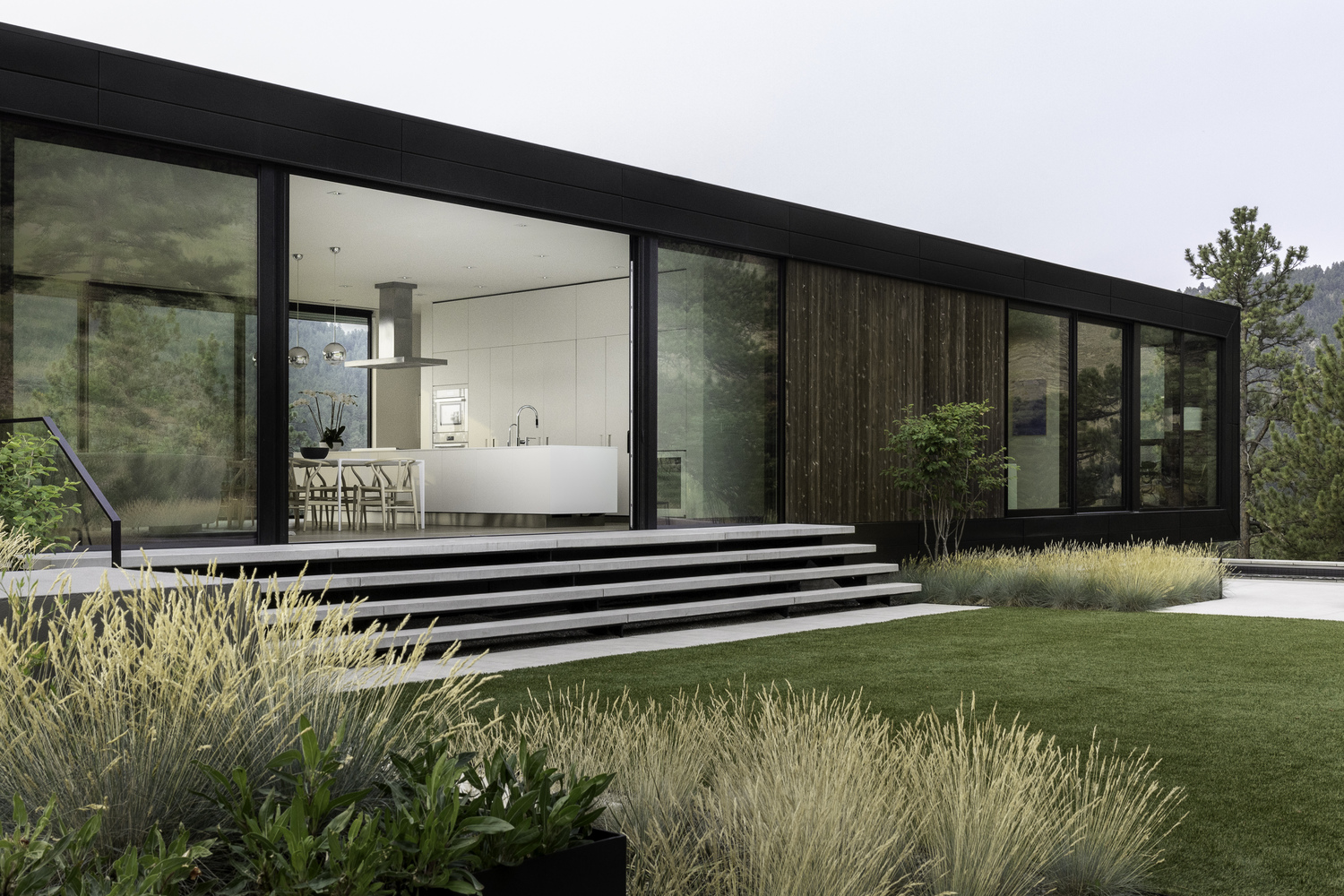 模糊之居，镜像山景的现代艺术空间-32