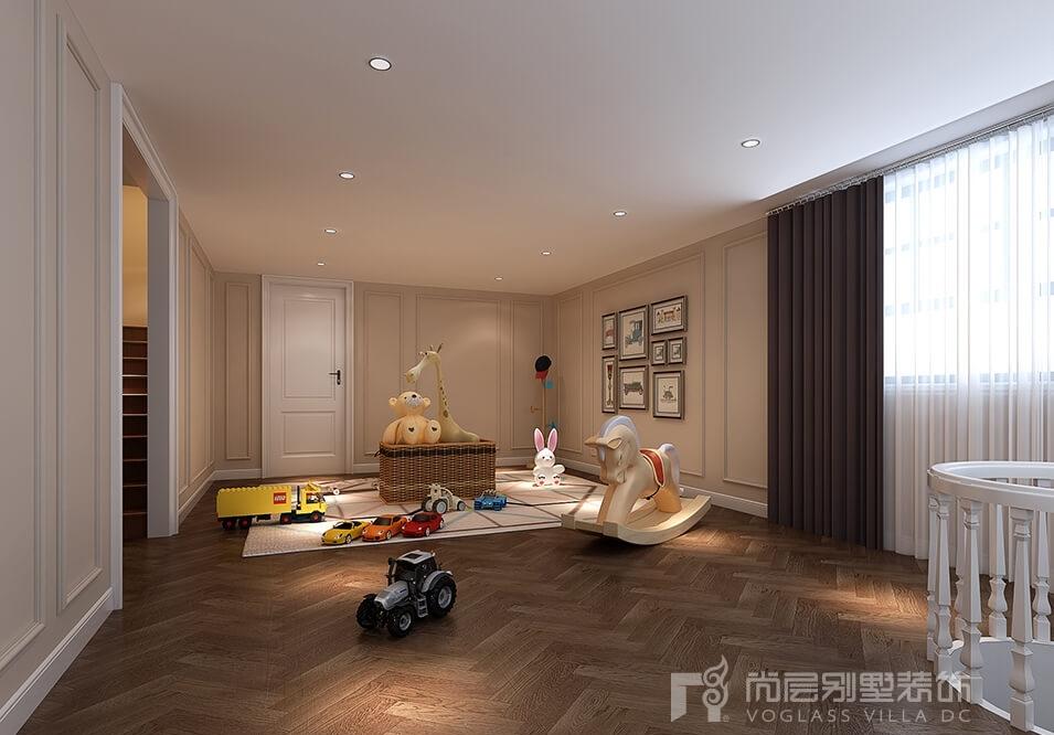 景枫法兰谷别墅 | 简约轻奢美式风格，温馨儿童空间-17