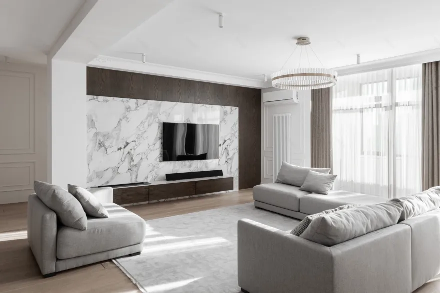 Philosophy of moderation neoclassical apartment-29