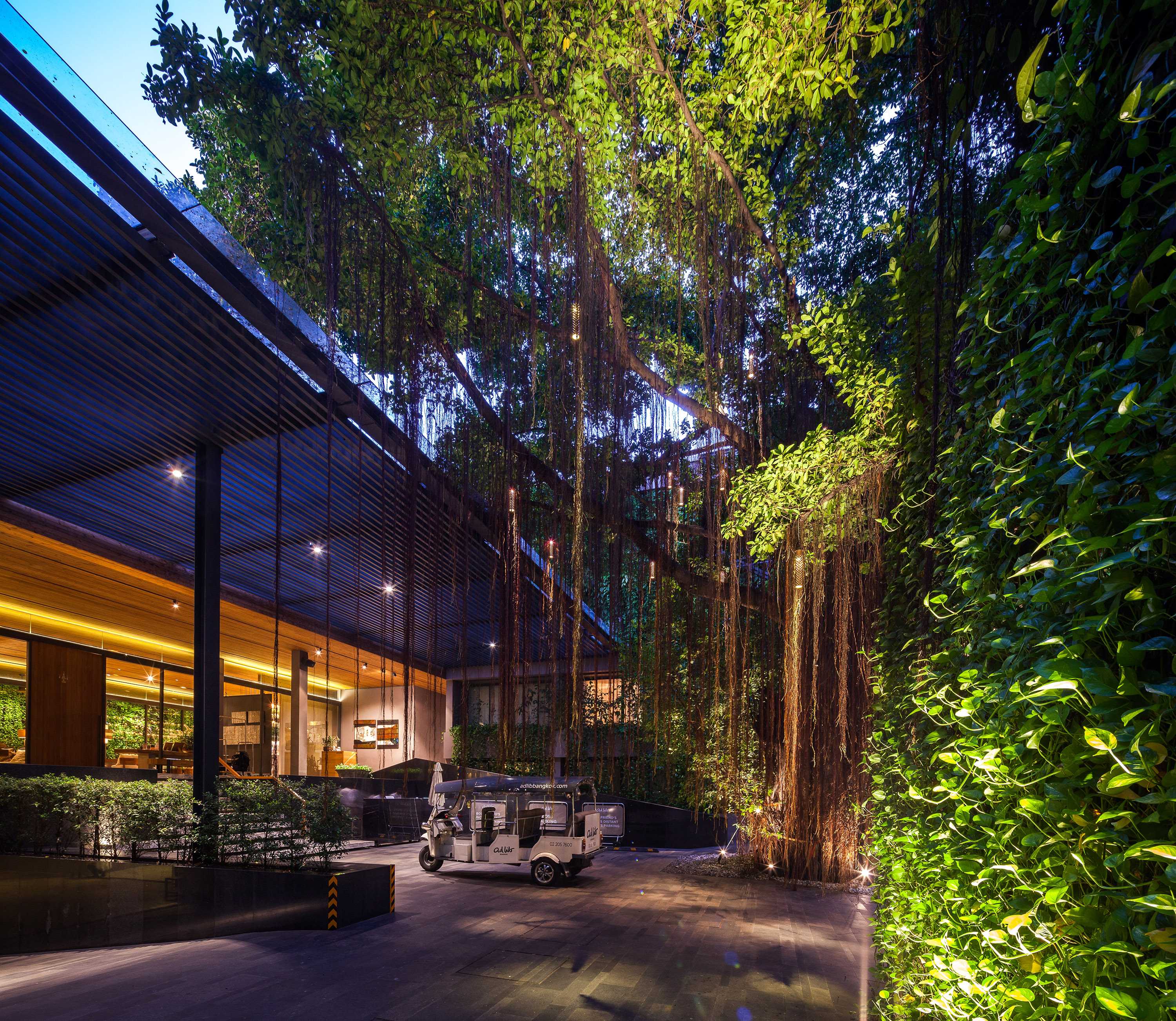 曼谷繁华区的绿色秘境 | 榕树下的 Ad Lib 酒店花园-26