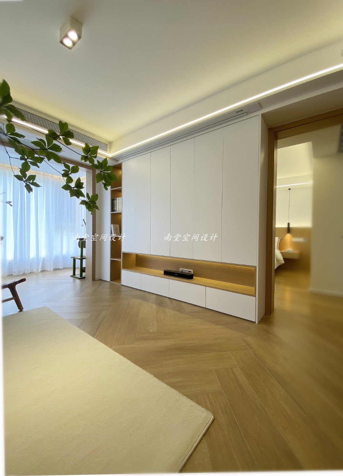 小户型日式原木风婚房设计，舒适惬意的喵汪之家-10