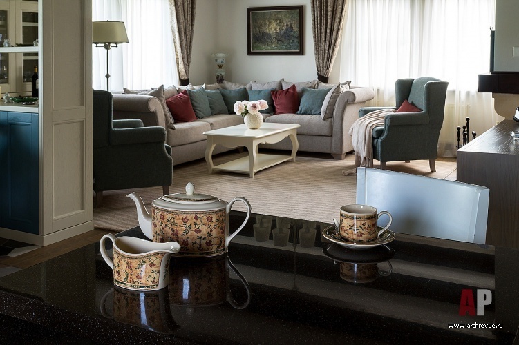 2层别墅室内设计(带坎蒂和普罗旺斯风格元素)丨俄罗斯莫斯科丨Зеленецкая Варвара,Петухова Мария-24