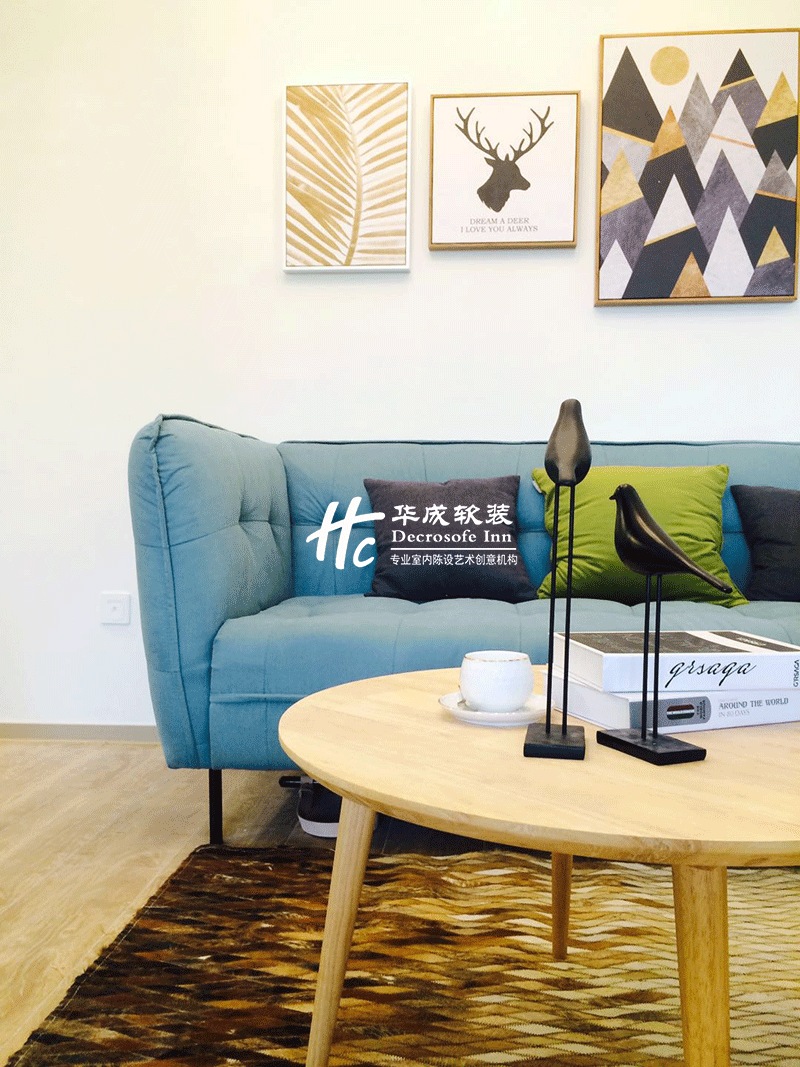 【华成美域设计】禧悦湾样板间F1-42㎡ 北海假日-11