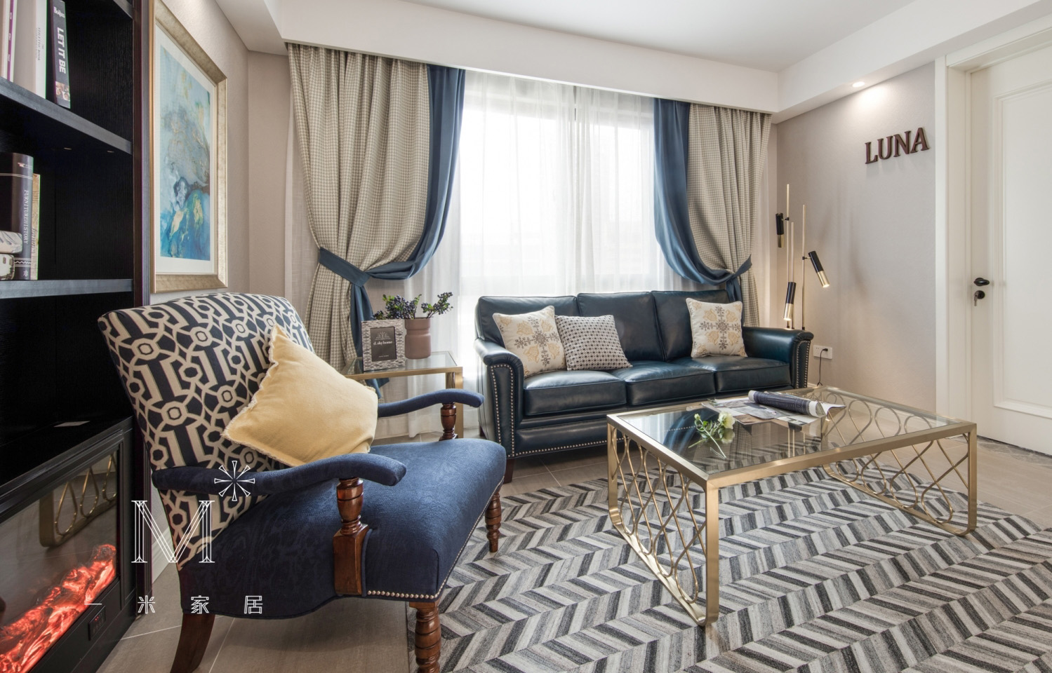 【一米家居】 ◣Luna&Dindin◥ 110㎡美式-12