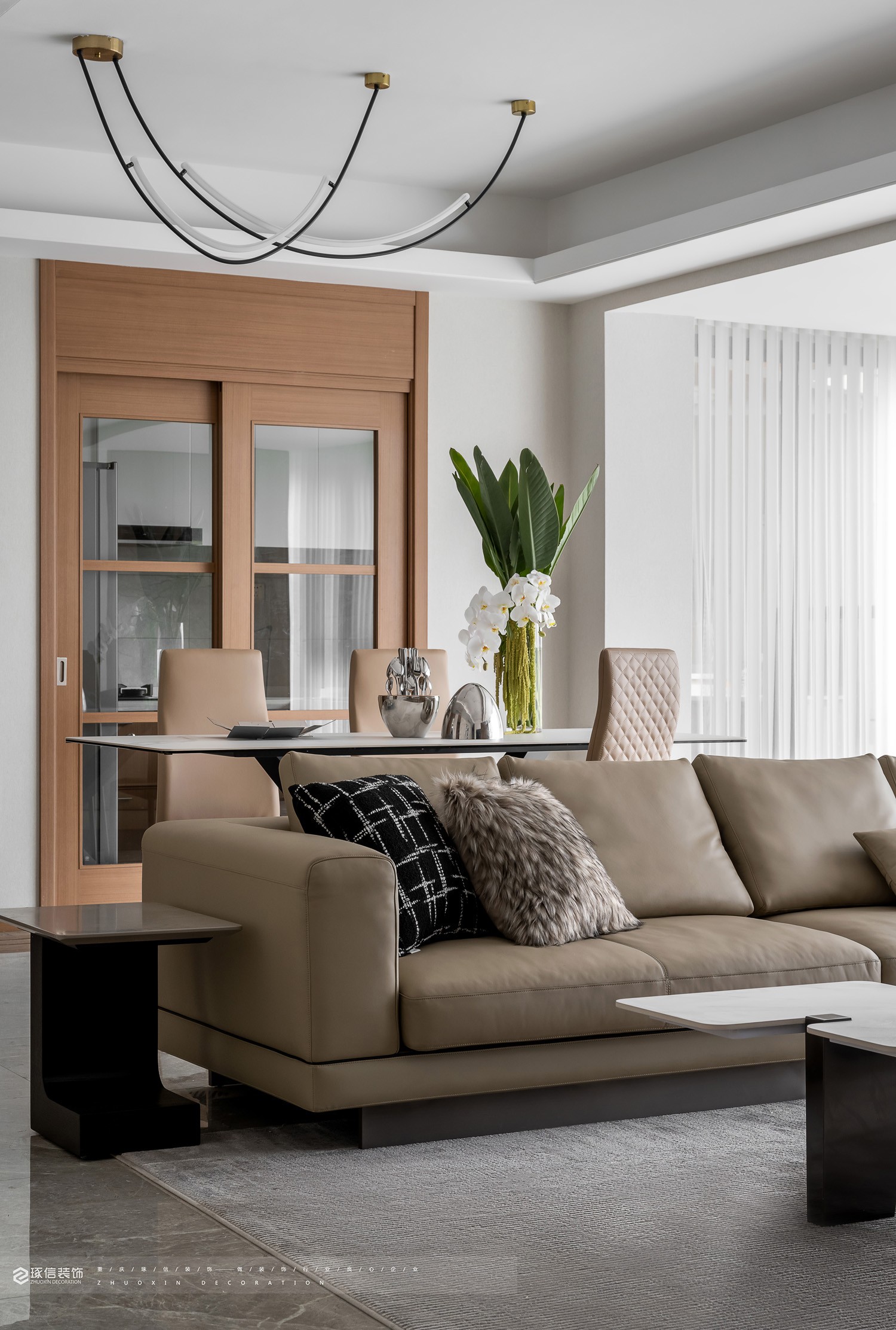 129 平精装房改造现代家丨琢信装饰-11